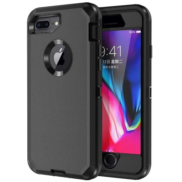 For Apple iPhone 6 Plus /6S Plus Case Drop Resistant Defender Tradies Heavy Duty Rugged Shockproof Tough Cover (Black) For Apple iPhone 6 Plus /6S Plus Case Drop Resistant Defender Tradies Heavy Duty Rugged Shockproof Tough Cover (Black)